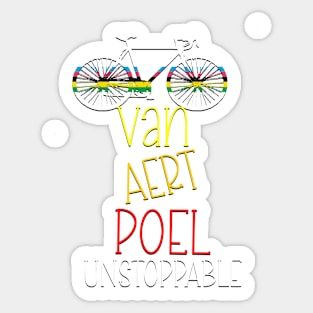 ciclista de bélgica  van der poel Sticker